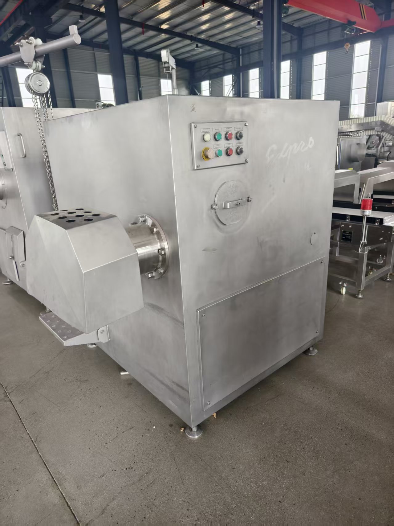 Industrial Frozen Meat Grinder, Unthawed Frozen Block Meat Crushing Machine For Meat Processing Plant