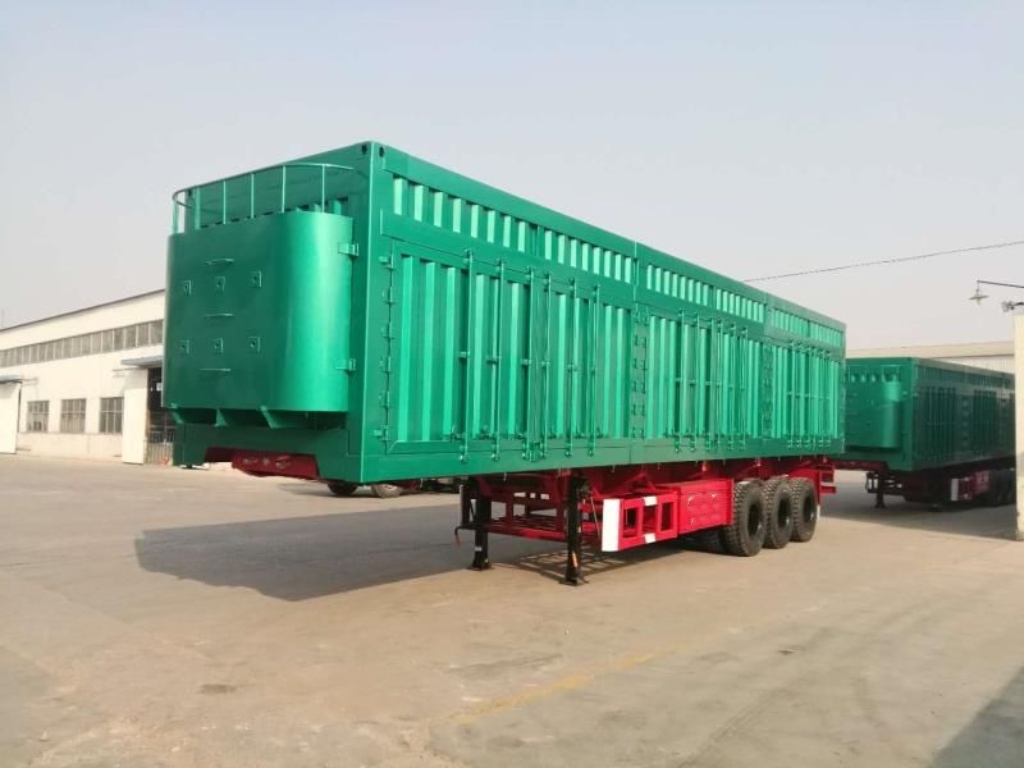 Heavy-duty Hydraulic Lifting Side Tipper Trailer Air Suspension / Mechanical Suspension Optional Customized Dimension