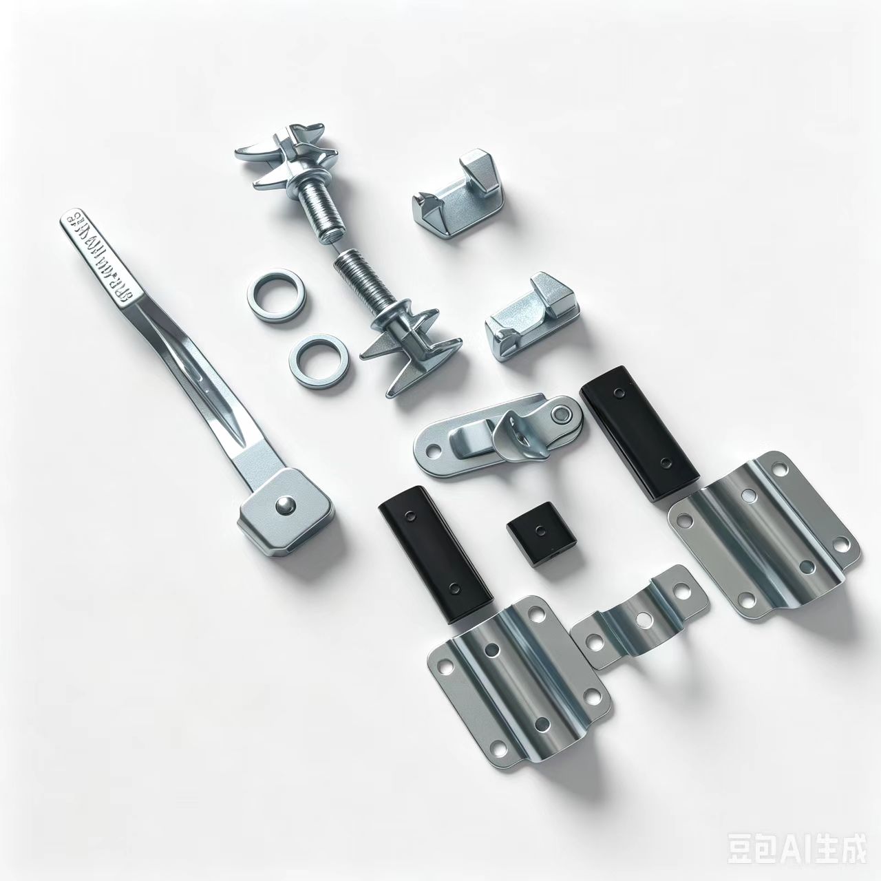 1 Inch Standard Container Lock Set for Shipping Containers, Complete 1" Door Lock Kit (Lock Bar Tube Not Included)
