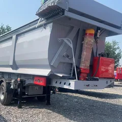 New Four-axle Rear Dump Semi-trailer Multiple Volume Customized For Earthwork Mine Coal Transport Dust-proof Environmental Model