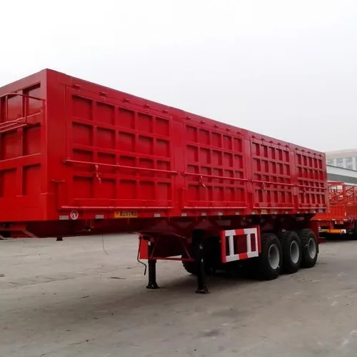 Heavy-duty Hydraulic Lifting Side Tipper Trailer Air Suspension / Mechanical Suspension Optional Customized Dimension