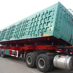 Heavy-duty Hydraulic Lifting Side Tipper Trailer Air Suspension / Mechanical Suspension Optional Customized Dimension