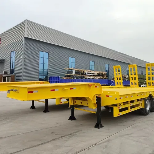 Multi-axle Low-bed Heavy Transport Semi-trailer Custom Axle Number Hydraulic Spring Ramp For Central Asia Wind Power Excavator Haulage