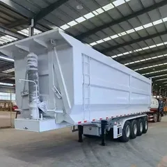 Heavy-duty Front Vertical Single Hydraulic Lifting Rear Tipper Trailer Air Suspension / Mechanical Suspension Optional Custom Volume