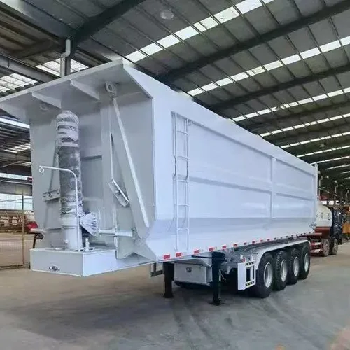 Heavy-duty Front Vertical Single Hydraulic Lifting Rear Tipper Trailer Air Suspension / Mechanical Suspension Optional Custom Volume