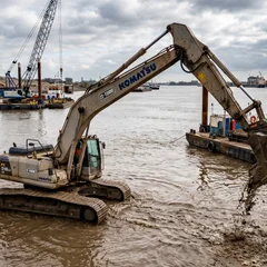 New Amphibious Excavator for Sale | 22 Ton Wetland & Waterway Machinery