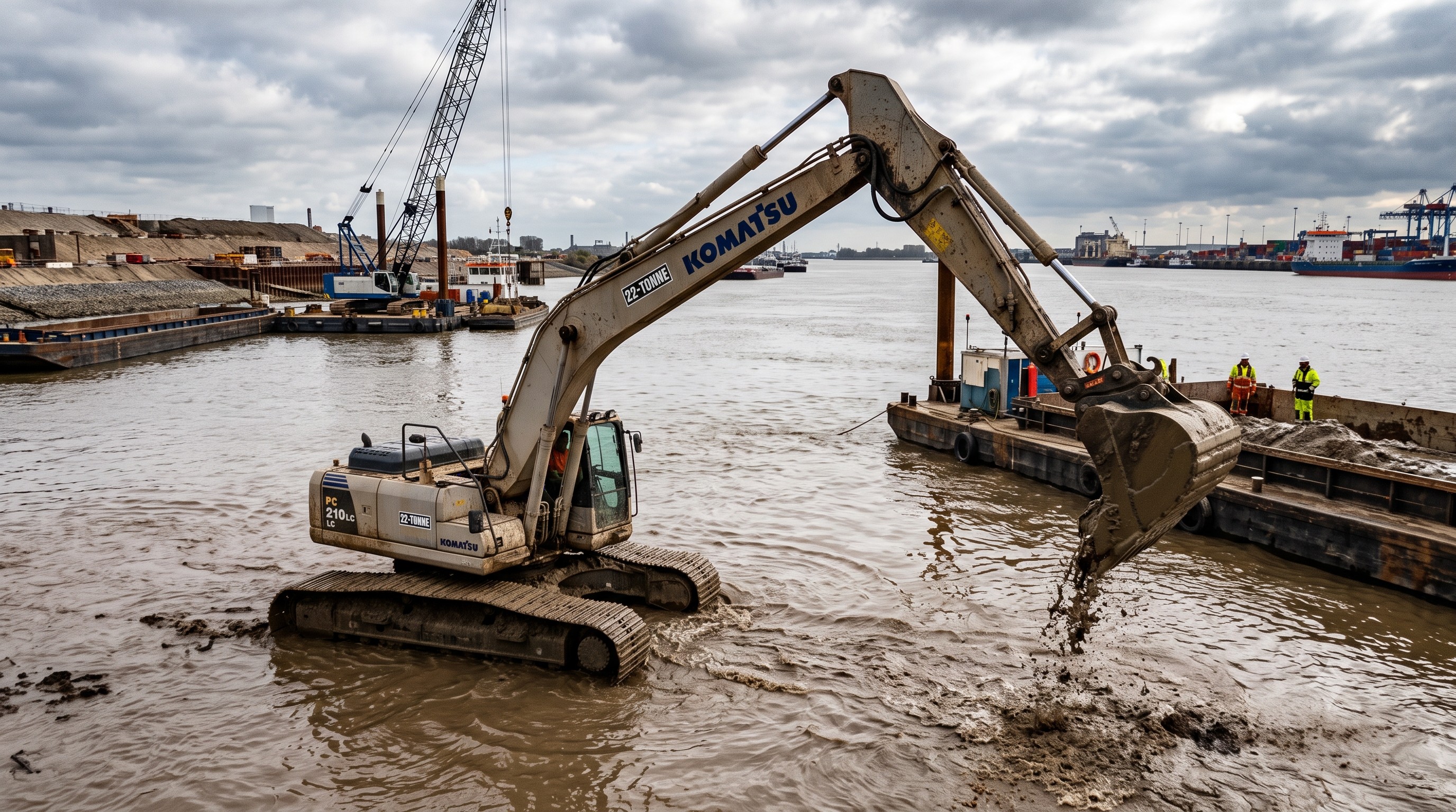 New Amphibious Excavator for Sale | 22 Ton Wetland & Waterway Machinery