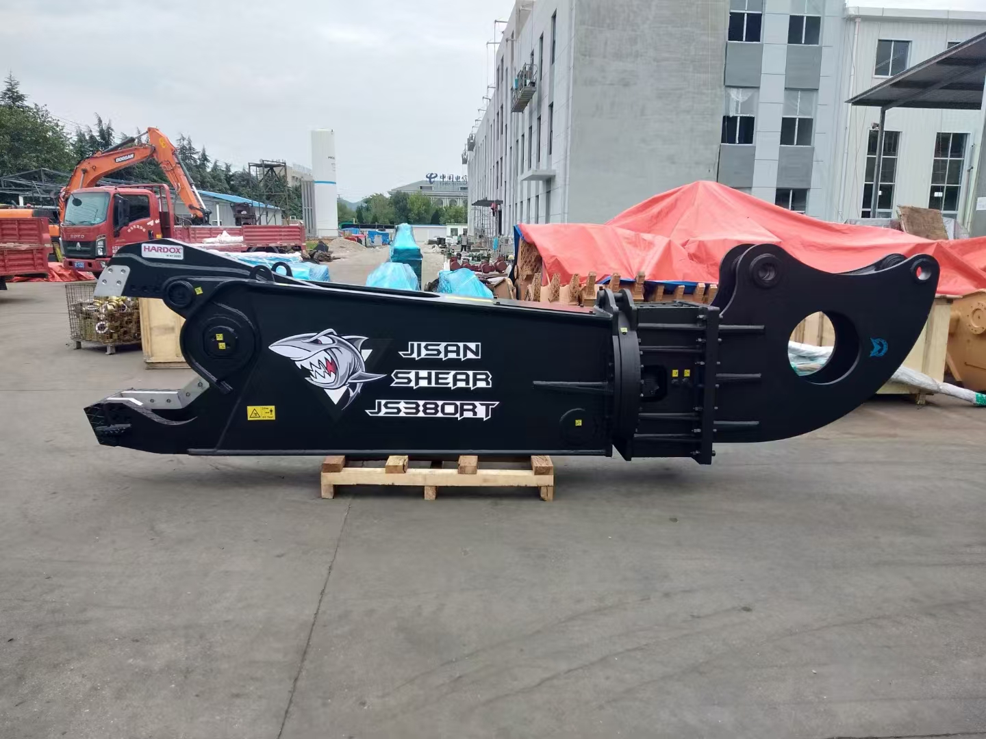 Heavy HARDOX Steel Excavator Eagle Shear Deep Cutting Chamber For Scrap Steel Rebar Vehicle Recycling Central Asia Africa Export