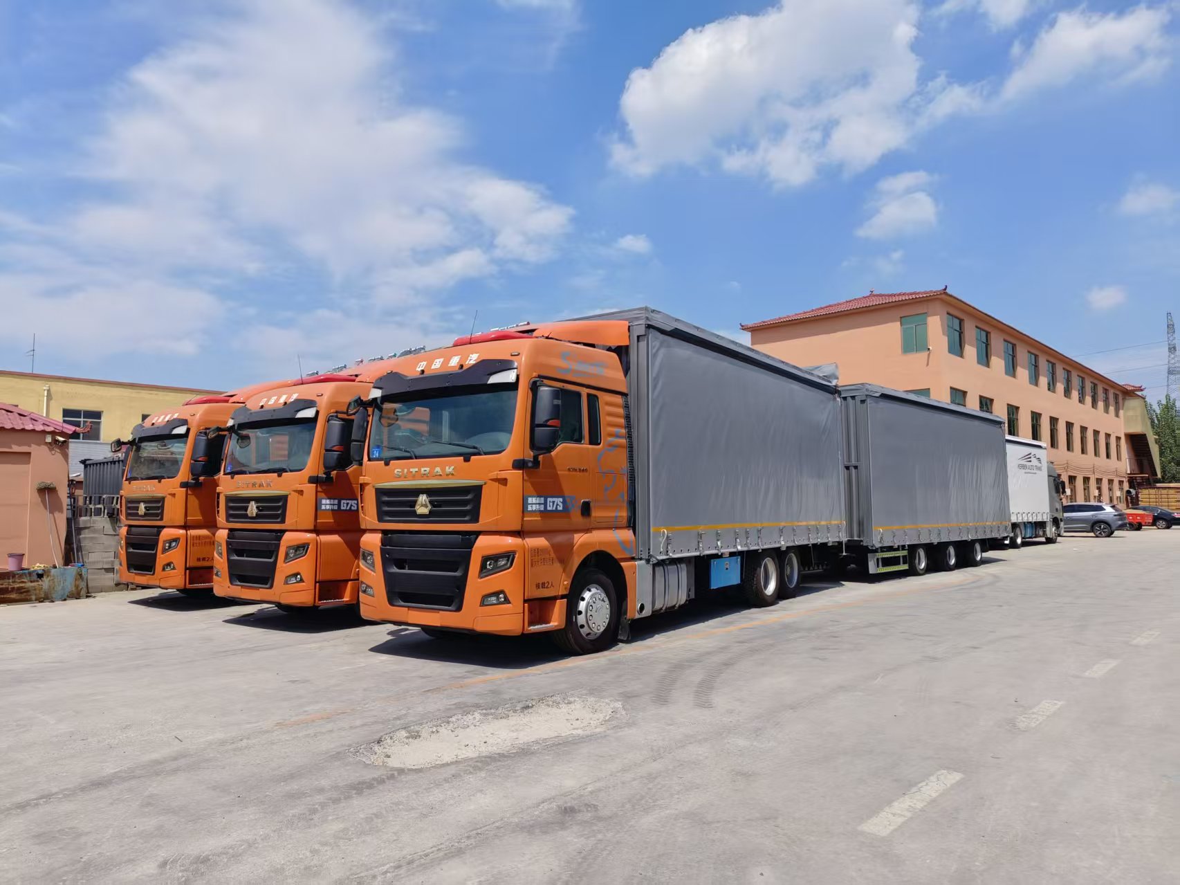 New EU Standard Central Axle Curtain Side Truck For European E-commerce Pallet LTL Freight Transport