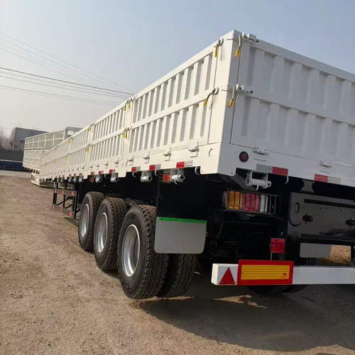 3-Axle Side Wall Semi-Trailer 13m×2.65m Adjustable Side Wall Height Manganese Steel Beam For Container & Bulk Goods Transport
