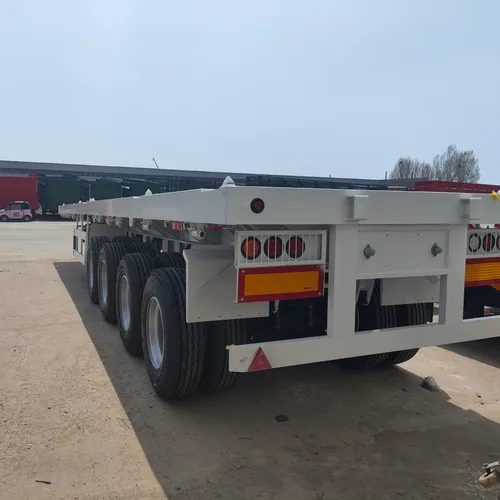 Standard Container Flatbed Trailer 12R22.5 Tires For 20ft/40ft Shipping Container Port Logistics Central Asia Africa