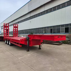 New Heavy Load Low Loader Trailer For Engineering Machinery Oversize Cargo Export To Africa & Central Asia
