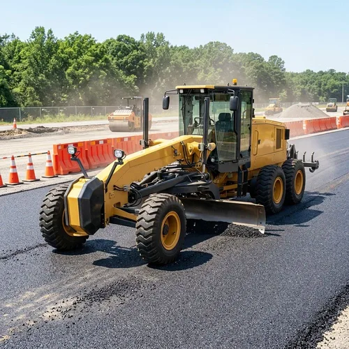 SHENTUI-160KW-road-grader-wide-blade-motor-grader-front-angle