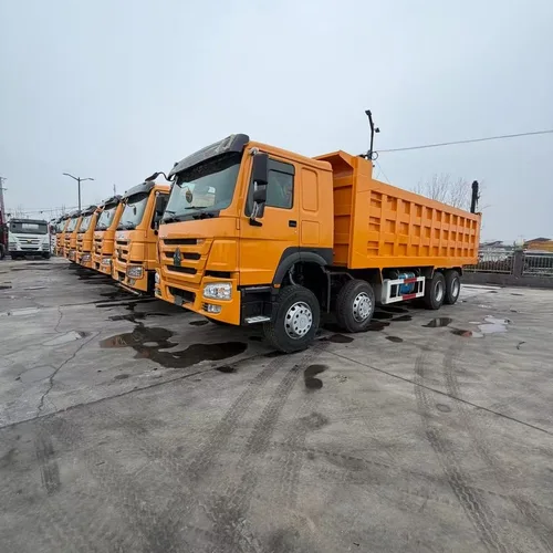 Used SINOTRUK HOWO 8X4 Dump Truck 371HP Big Pump Engine Euro II Standard Reinforced Chassis & Box For Mine Waste Transport Africa Middle East