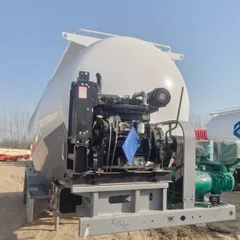Custom Export 35CBM Bulk Cement Powder Tank Semi-Trailer With Independent Diesel Engine Air Compressor For Fly Ash Lime Transport