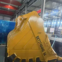 CAT374 Heavy Duty Rock Bucket 4.7CBM 84 Inch Fit 74 Ton Excavator NM400 Wear Plate Mining Quarry Excavator Attachment