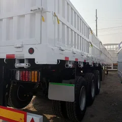 3-Axle Side Wall Semi-Trailer 13m×2.65m Adjustable Side Wall Height Manganese Steel Beam For Container & Bulk Goods Transport