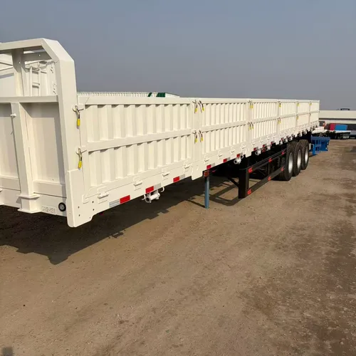 3-Axle Side Wall Semi-Trailer 13m×2.65m Adjustable Side Wall Height Manganese Steel Beam For Container & Bulk Goods Transport
