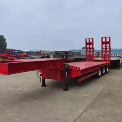 New Heavy Load Low Loader Trailer For Engineering Machinery Oversize Cargo Export To Africa & Central Asia