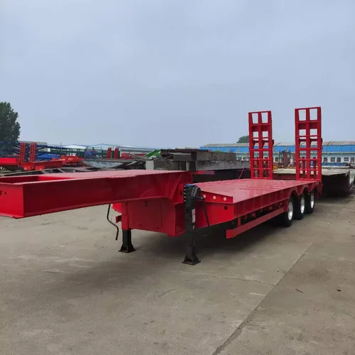 New Heavy Load Low Loader Trailer For Engineering Machinery Oversize Cargo Export To Africa & Central Asia