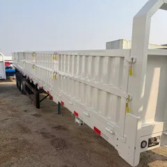 3-Axle Side Wall Semi-Trailer 13m×2.65m Adjustable Side Wall Height Manganese Steel Beam For Container & Bulk Goods Transport
