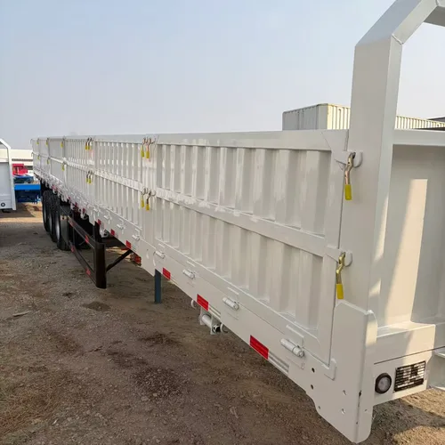 3-Axle Side Wall Semi-Trailer 13m×2.65m Adjustable Side Wall Height Manganese Steel Beam For Container & Bulk Goods Transport