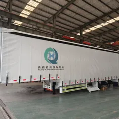 Light Weight Curtain Side Semi-trailer Aluminum Double Rear Door LED Wiring JOST Landing Gear Export Central Asia Europe