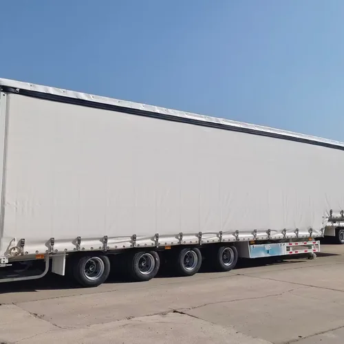 4-Axle Curtain Side Semi-Trailer Full Air Suspension Liftable Front Axle Rainproof Sliding Curtain For Europe Central Asia General Cargo Logistics