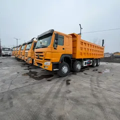 Used SINOTRUK HOWO 8X4 Dump Truck 371HP Big Pump Engine Euro II Standard Reinforced Chassis & Box For Mine Waste Transport Africa Middle East