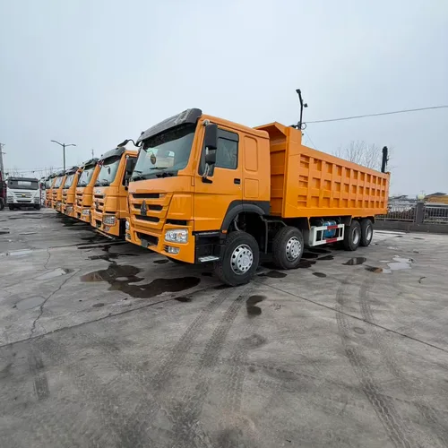 Used SINOTRUK HOWO 8X4 Dump Truck 371HP Big Pump Engine Euro II Standard Reinforced Chassis & Box For Mine Waste Transport Africa Middle East