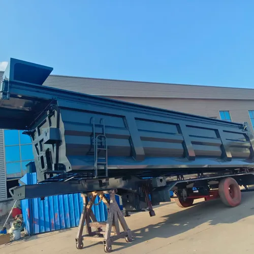 U Shape End Tipper Trailer With Electric Chain Tarpaulin Export Standard Lights FUWA 13T Axles Complete Export Certificate