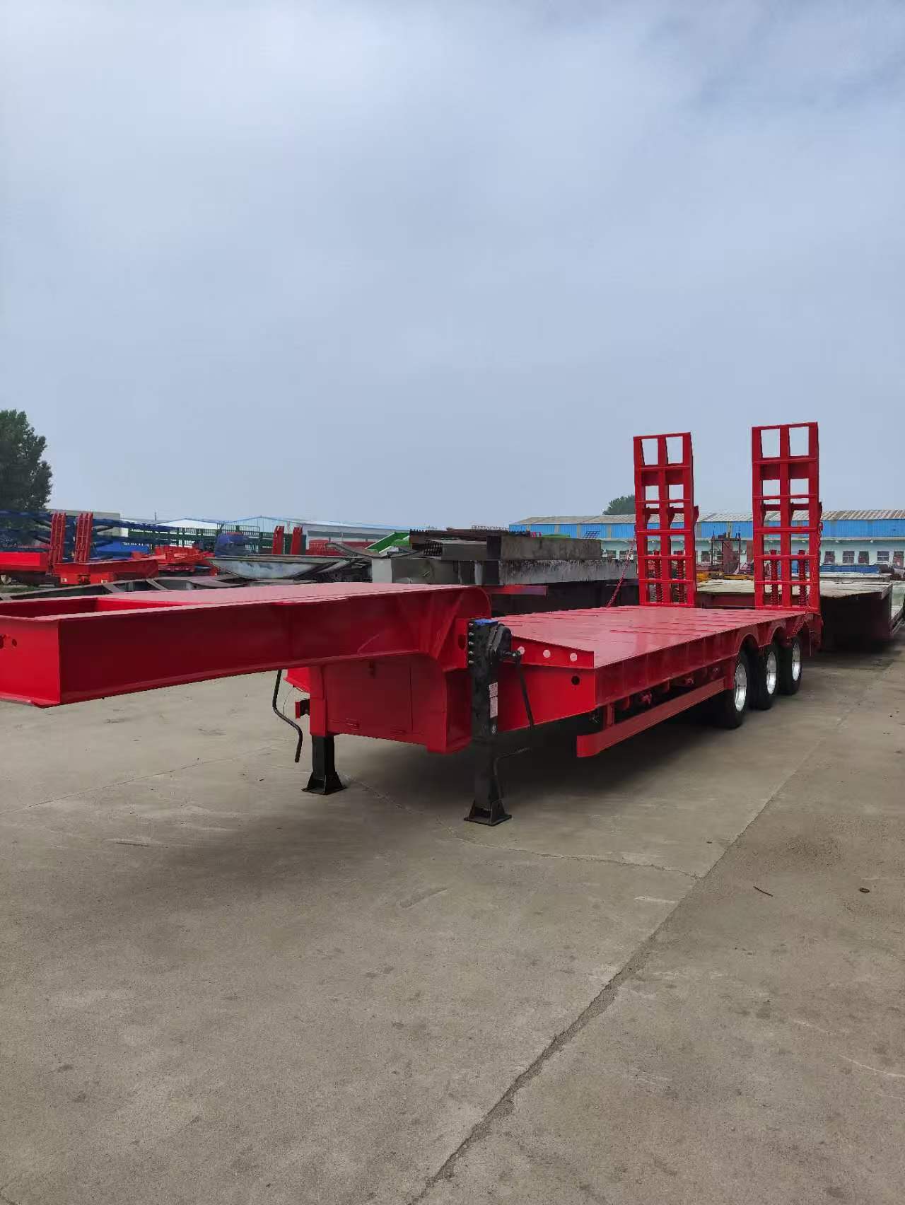 New Heavy Load Low Loader Trailer For Engineering Machinery Oversize Cargo Export To Africa & Central Asia