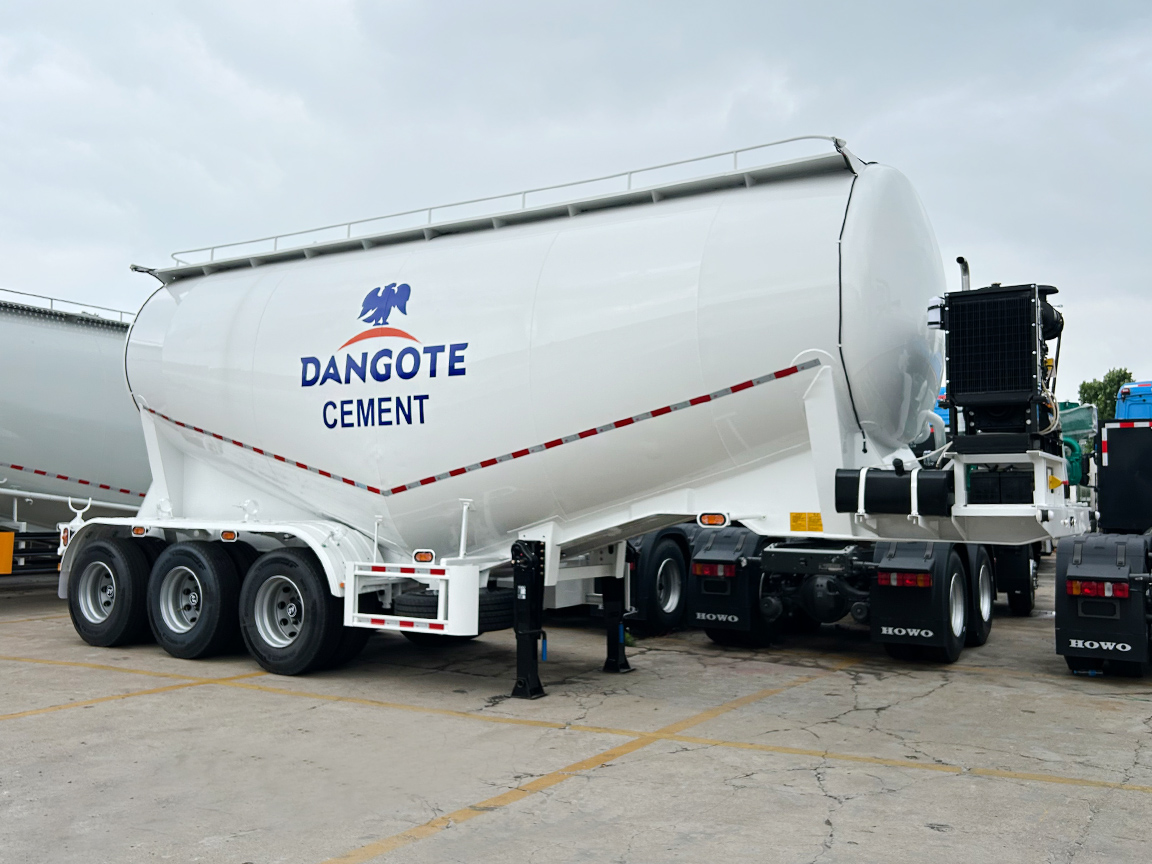 3 Axle Bulk Cement Tanker Semi Trailer for Sale
