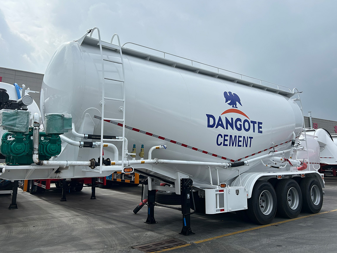 3 Axle Bulk Cement Tanker Semi Trailer for Sale