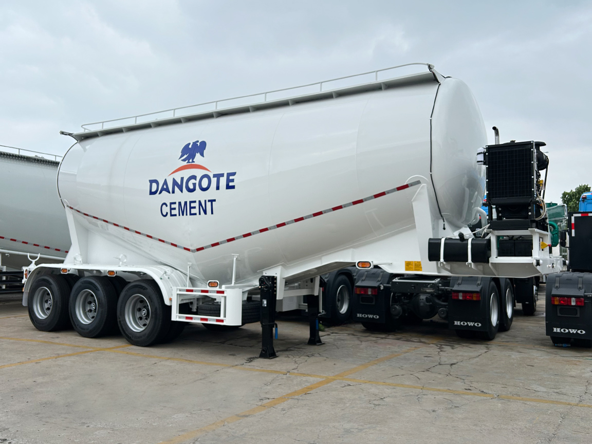 3 Axle Bulk Cement Tanker Semi Trailer for Sale