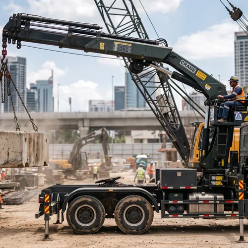 Municipal Engineering Truck Mounted Crane 6x4 | 10T Rated Load | SINOTRUK Chassis