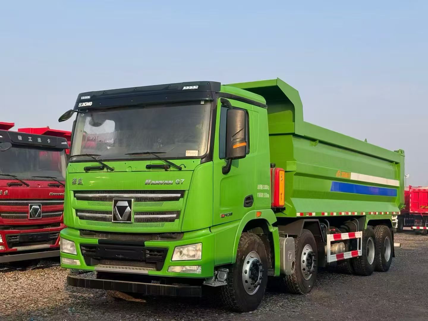 XCMG Hanvan G7 Stock Dump Truck 7.6m U-shape Cargo Box Weichai 430HP For Mine Muck Transport