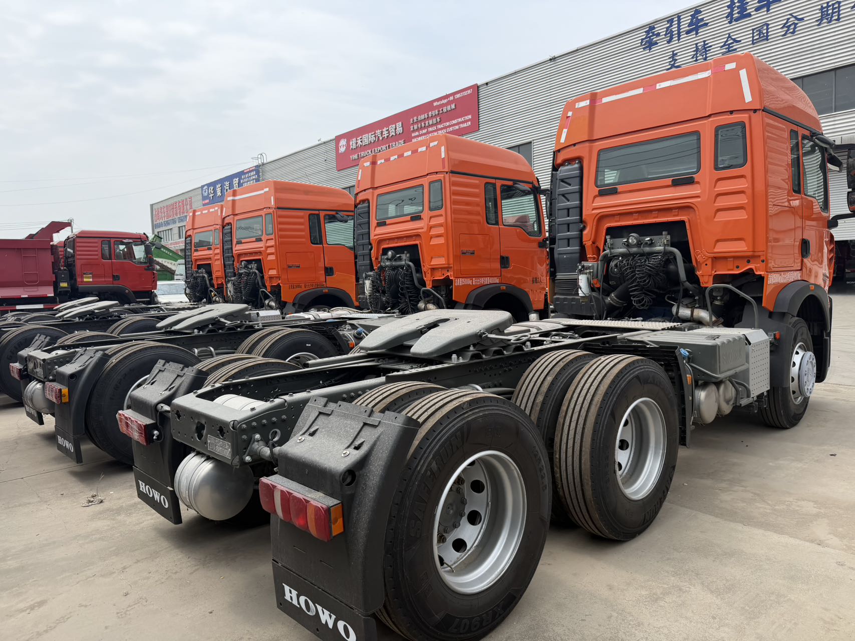 HOWO TX Pre-registered Tractor Truck WP10.5H 460HP Euro5 12-speed Gearbox 3.08 Ratio For Cross-border Logistics