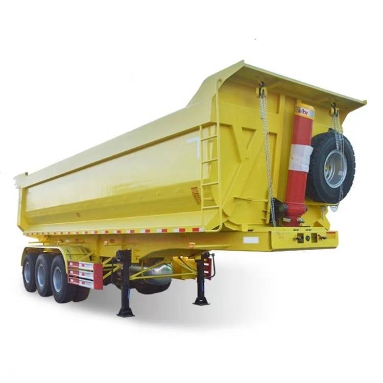 45cbm 80 Tons Dump Tipper Truck Semi Trailer with 4 Axles