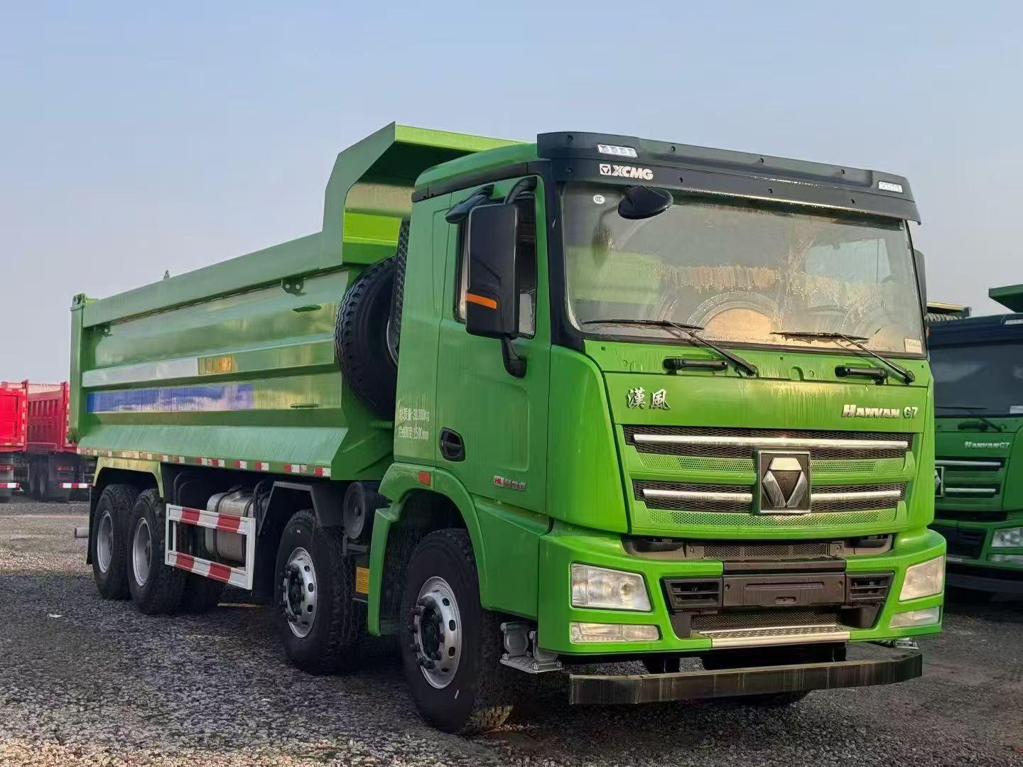 XCMG Hanvan G7 Stock Dump Truck 7.6m U-shape Cargo Box Weichai 430HP For Mine Muck Transport