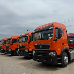 HOWO TX Pre-registered Tractor Truck WP10.5H 460HP Euro5 12-speed Gearbox 3.08 Ratio For Cross-border Logistics