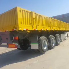 Side Dump Trailers 3 Axles Side Tipper Trailer 45cbm Tipper Grain Dumping Truck Trailer for Sale
