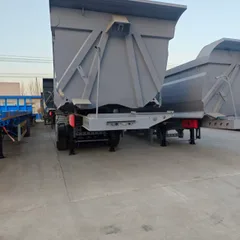 Heavy Duty 3-Axle U-Shape Tipper Steel Semi Trailer 40 Ton for Sand and Aggregate Transport Factory Price