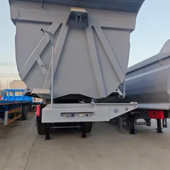 Heavy Duty 3-Axle U-Shape Tipper Steel Semi Trailer 40 Ton for Sand and Aggregate Transport Factory Price