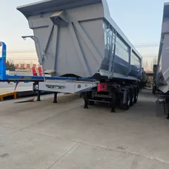 Heavy Duty 3-Axle U-Shape Tipper Steel Semi Trailer 40 Ton for Sand and Aggregate Transport Factory Price
