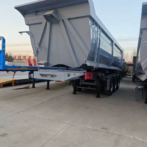 Heavy Duty 3-Axle U-Shape Tipper Steel Semi Trailer 40 Ton for Sand and Aggregate Transport Factory Price