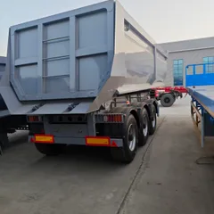 Heavy Duty 3-Axle U-Shape Tipper Steel Semi Trailer 40 Ton for Sand and Aggregate Transport Factory Price