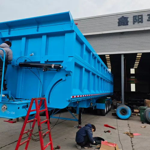 4 Axle Heavy Duty Steel Side Tipper Semi Trailer with 15-20T Payload for Mining Sand Stone Coal Transport Factory Direct Price