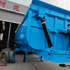 4 Axle Heavy Duty Steel Side Tipper Semi Trailer with 15-20T Payload for Mining Sand Stone Coal Transport Factory Direct Price