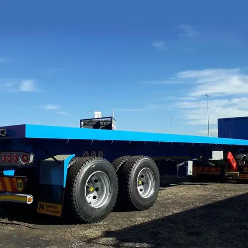 Double Container Transport Interlink Superlink 40ft+20ft 2/3/4 Axles 120 Tons Flatbed Trailer for Sale